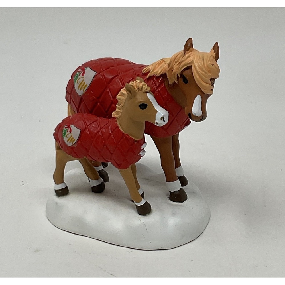 Dept 56 Village Accessories Mistletoe Farm Ponies Christmas 4057602